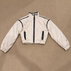 7 For All Mankind Cropped Bomber Jacket